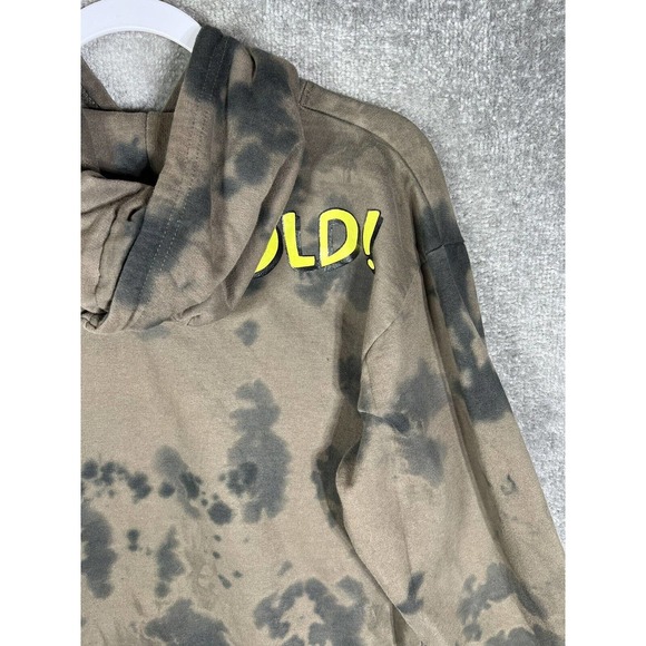 Nickelodeon Hey Arnold Stoop Kid Football‎ Head Tie Dye Hoodie Mens Medium Brown - Picture 11 of 16